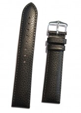 Hirsch 'Kansas' Black Calf Leather Strap, 18mm