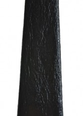Italocalf Style Black Leather Watch Strap 14mm