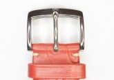 Hirsch 'Viscount' Red Leather Strap, 18mm