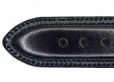 Hirsch 'Ascot' 17mm Black Leather Strap 
