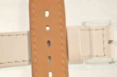 Swatch White Leather Skin Watch Strap 'Plain White'