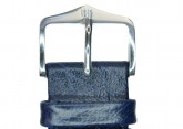 Hirsch 'Highland' L Blue, leather watch strap 24mm