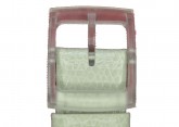 Hirsch Mel, Watch Strap for Swatch Gents in White, 16mm, Plastic Buckle 
