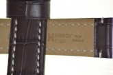 Hirsch 'Knight' XL 20mm Brown Leather Strap 