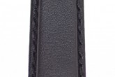 Hirsch 'Runner' 22mm Black Leather Strap 