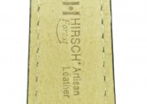 Hirsch 'Forest' 18mm Black Soft Calfskin ,M, Leather Strap 
