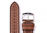 Hirsch 'Liberty' 20mm Brown Leather Strap 