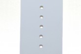 Hirsch 'Scandic' White Leather Watch Strap 20mm