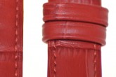 Hirsch 'Princess' red Leather Strap, 12mm