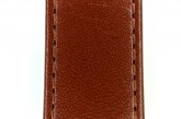 Hirsch 'Osiris' L Middle Brown Leather Strap, 18mm