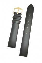 Hirsch 'Italocalf' Black, XL,  Leather Strap, 18mm