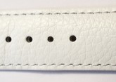 Hirsch 'Kansas' White Calf Leather Strap, 22mm