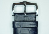 Hirsch 'Duke' Blue Leather Strap, 18mm