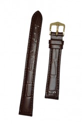 Hirsch 'LouisianaLook' M Brown Leather Strap, 12mm