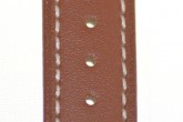 Hirsch 'Heavy Calf' 24mm  Golden Brown Leather Strap 