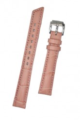 Hirsch 'Princess' Rosa Pink' Leather Strap, 14mm