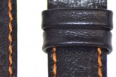 Hirsch 'Jumper' Black Leather Strap, 22mm