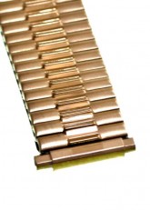 Gold plated expanding watch bracelet 20-22mm (style2)