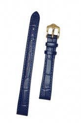 Hirsch 'LouisianaLook' M Blue Leather Strap, 14mm