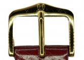 Hirsch 'Siena' M Burgundy, 18mm  Tuscan Leather Strap 
