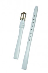 Hirsch 'Italocalf' White ,M,  Leather Strap, 10mm