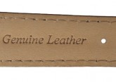 Chrono Style Black Leather Watch Strap 18mm