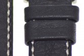 Hirsch 'Mariner' 20mm Black Leather Strap 