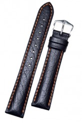 Hirsch 'Jumper' Black Leather Strap, 22mm