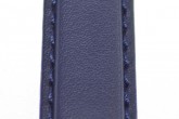 Hirsch 'Runner' 22mm Blue Leather Strap 