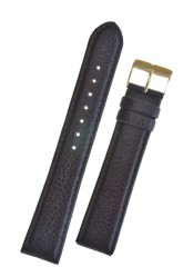 Padded Buffalo Brown Long Leather Watch Strap 16mm