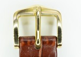 Hirsch 'LouisianaLook' M Golden Brown Leather Strap, 14mm