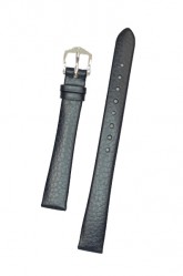 Hirsch 'Dakota' 12mm Blue Leather Strap,M 