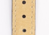 Hirsch 'Crocograin' Black Leather Strap, 8mm