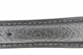 Hirsch 'Camelgrain' 18mm Black Leather Strap 