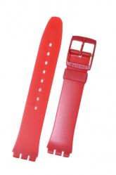 Swatch Strap Classic Red  'Cream Jam' 17mm