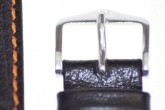 Hirsch 'Jumper' Black Leather Strap, 22mm