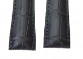 Hirsch 'London' M Black Leather Strap, 17mm