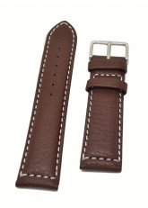 Padded Texas II Style Brown Leather Watch Strap 22mm