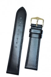 Hirsch 'Osiris' L Black Leather Strap, 21mm
