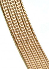 Gold plated expanding watch bracelet 20-22mm
