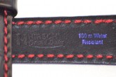 Hirsch 'Grand Duke' High Tech 18mm Black Leather Strap 