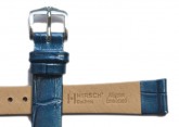 Hirsch 'Duchess'  14mm  Blue Patent Leather Strap 