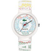 Unisex Lacoste White Rubber Strap Watch 2010531