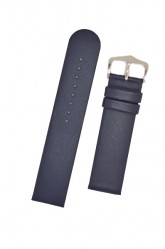 Hirsch 'Scandic' L Blue leather watch strap, 24mm