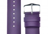 Hirsch 'Scandic' Purple Leather Watch Strap 24mm