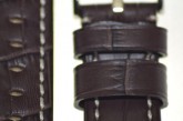 Hirsch 'Knight' XL 20mm Brown Leather Strap 
