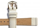 Hirsch 'Kansas' White Calf Leather Strap, 12mm
