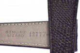 Genuine black Lizard Skin Watch Strap 20mm