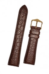 Hirsch 'Regent' M Brown Leather Strap, 17mm