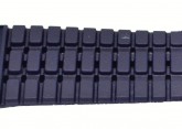 Hirsch 'Andy' Performance 22mm Black and Blue Strap